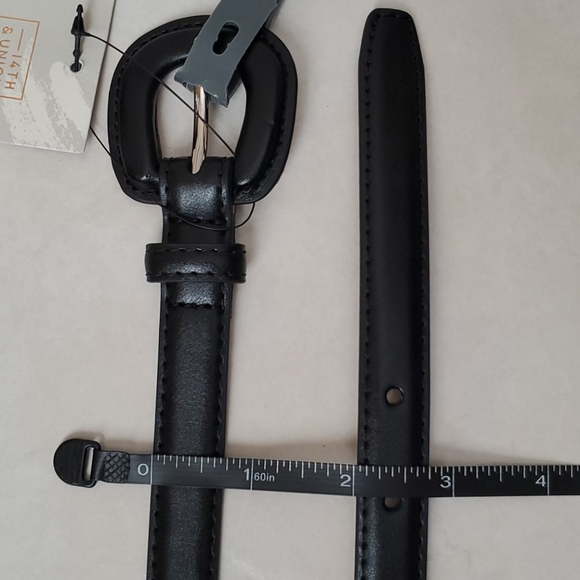 NWT 14th & Union Women's Black Trouser Fit Belt XL - Picture 5 of 5